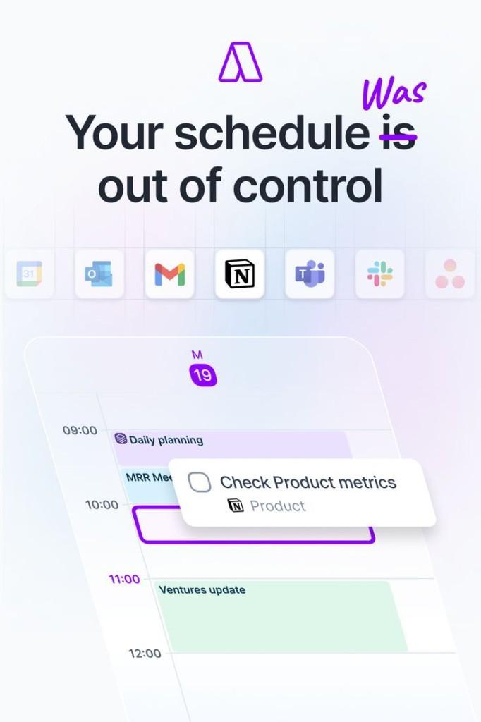 Before/After: Schedule Was Out Of Control — Before/After Meta ad example for SaaS