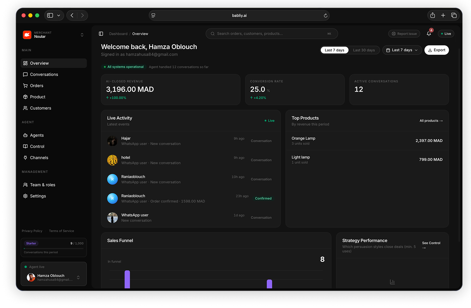 Unified inbox — Babliy product update