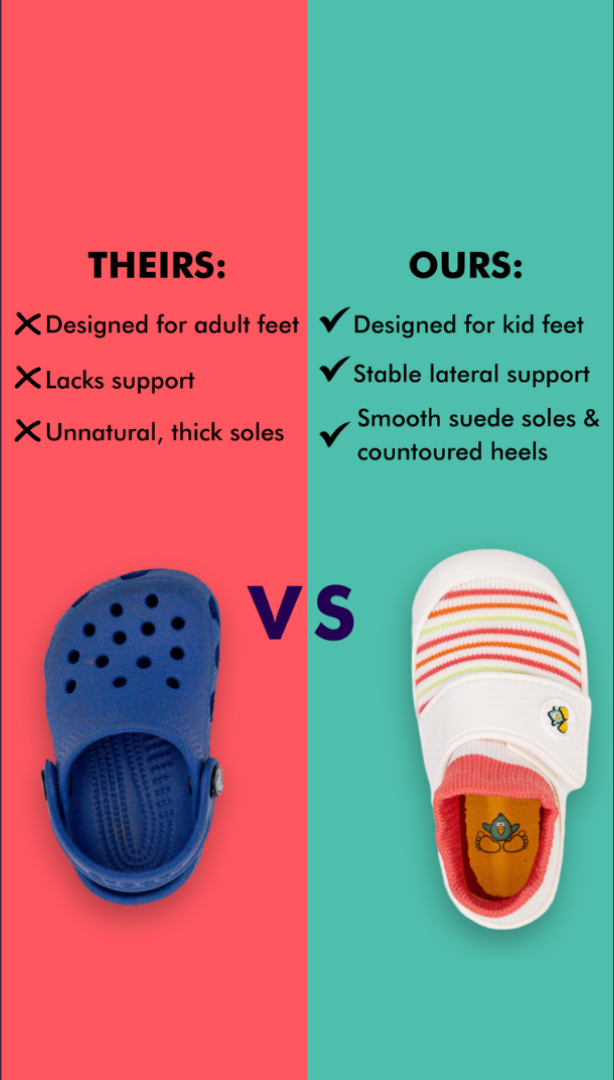 Comparison Ad Breakdown for Kids' Footwear — Comparison Meta ad example for Apparel