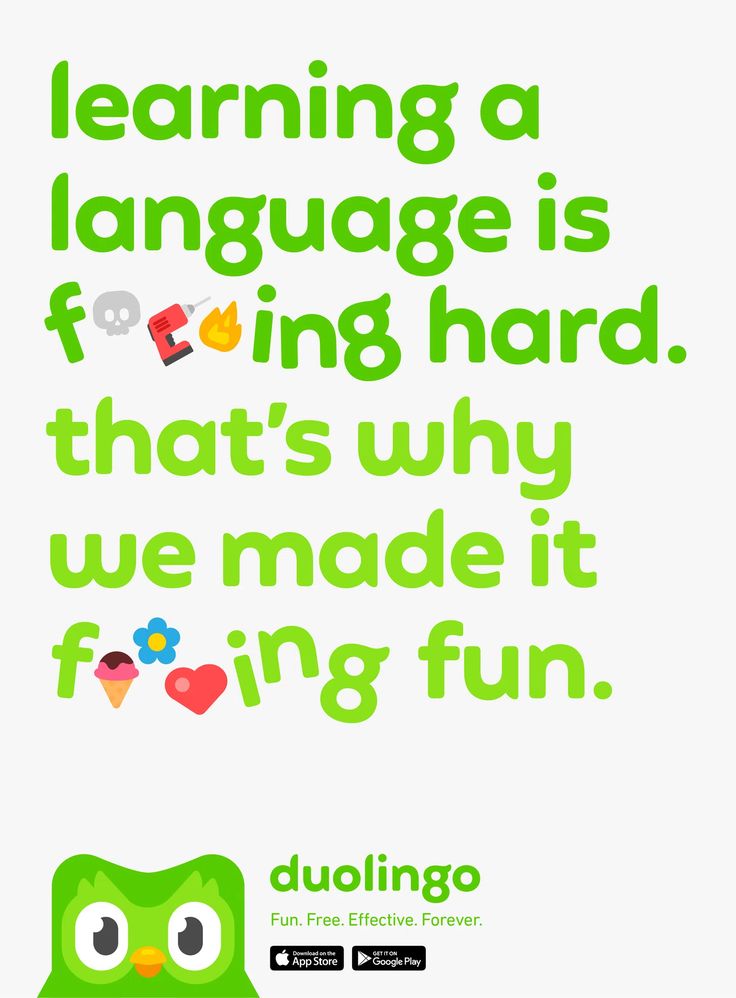 Pattern Interrupt: Duolingo Learning Fun — Pattern Interrupt Meta ad example for Education