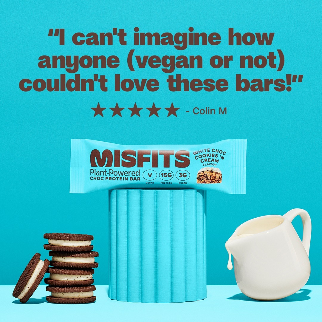 Social Proof Ad Breakdown for Protein Bars — Social Proof / Testimonial Stack Meta ad example for Food & Beverage